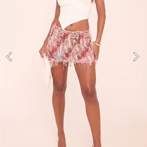 Ego Shoes Multi Texture Mini Skirt